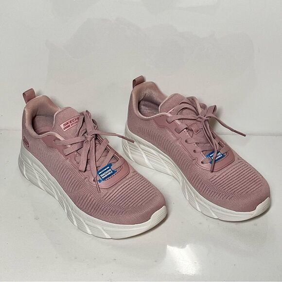 Skechers Bobs  Flying Hi Sport B Flex Hi Washable Knit Lace-Up Sneakers - Picture 2 of 7